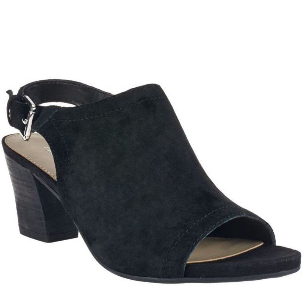Franco Sarto 8.5 Block Heel Peep-Toe Sandals